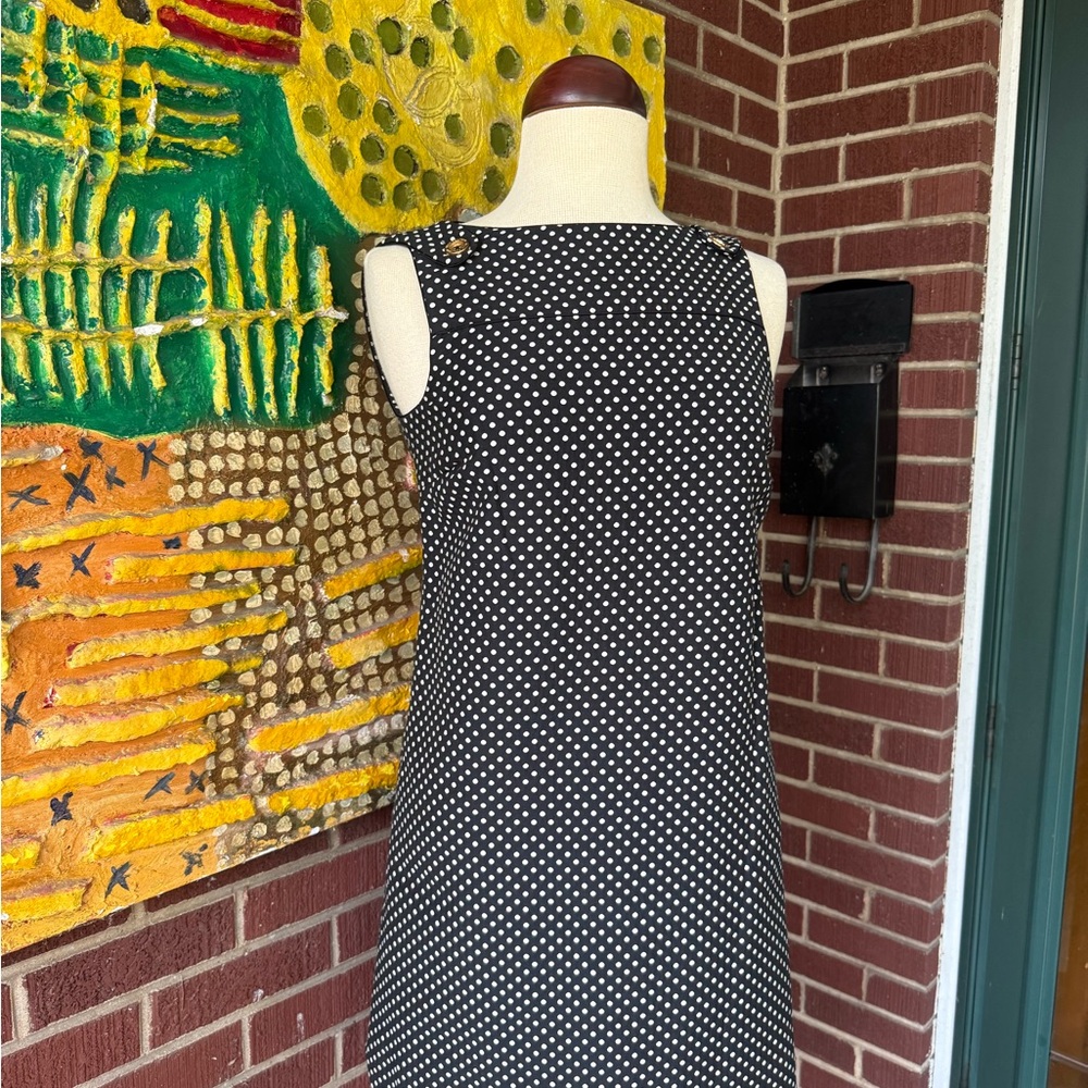 Lilly Pulitzer Black and White Sleeveless Sheath Dress